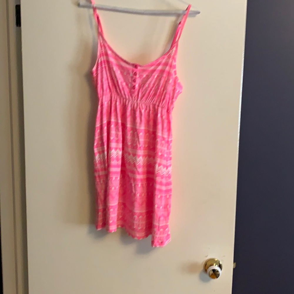Pink pattern sundress H&M